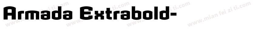 Armada Extrabold字体转换